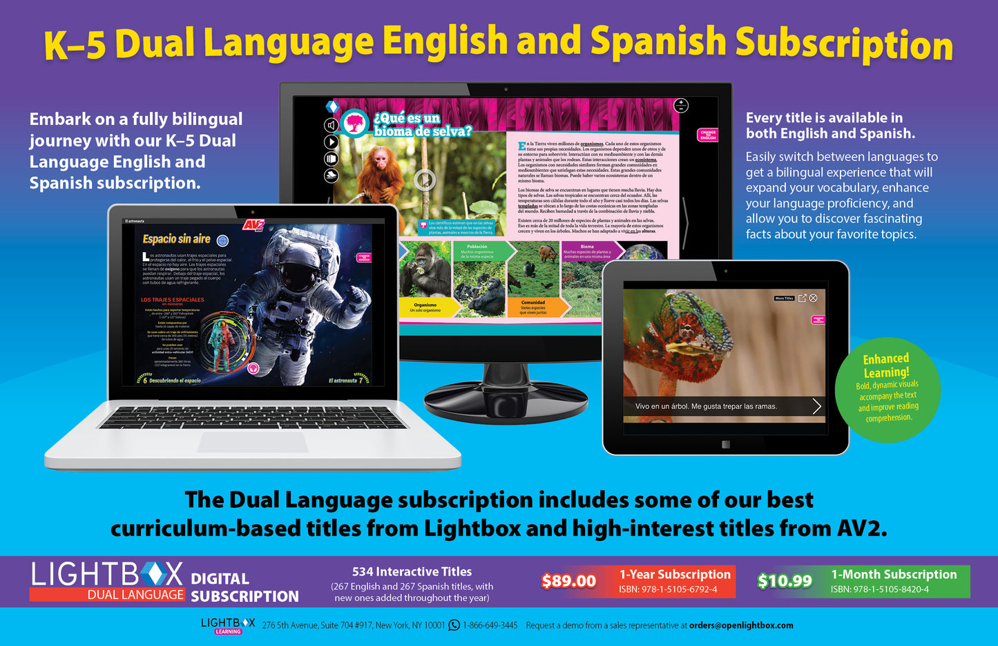 Lightbox Dual Languages